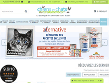 Tablet Screenshot of chiensetchatsnaturellement.com